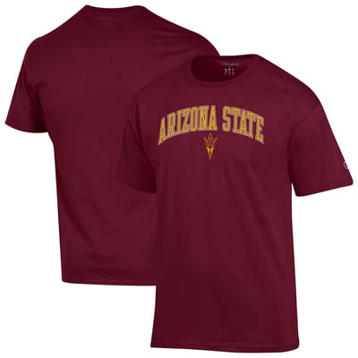 Arizona State Sun Devils Champion Arch Over Logo T-Shirt - Maroon